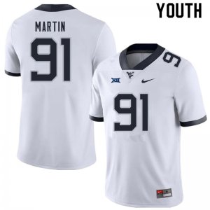 Youth West Virginia Mountaineers NCAA #91 Sean Martin White Authentic Nike Stitched College Football Jersey DQ15N70JI